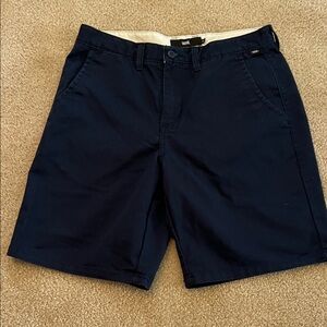 Vans Men's Dark Blue Flat Front Shorts